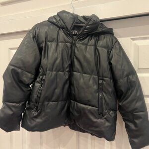 Zara Black Puffer Jacket